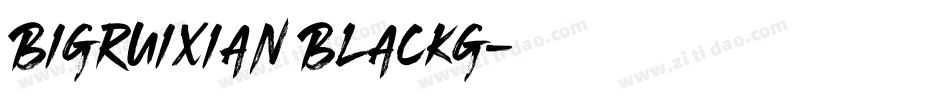 Bigruixian Blackg字体转换